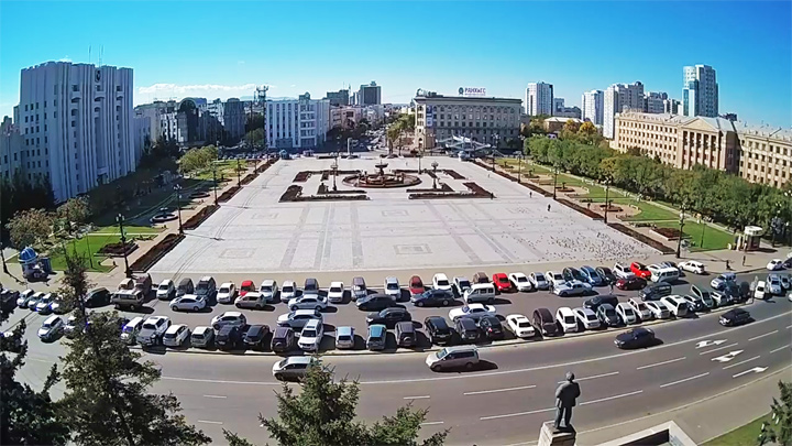Онлайн веб-камера на площади Ленина, Хабаровск (Хабаровск, Россия)